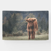 Herbstgrasfeld für Rinder Banner (Horizontal)