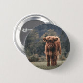 Herbstgrasfeld für Rinder Button (Vorne & Hinten)