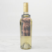 Herbstgrasfeld für Rinder Flaschenanhänger (Auf Flasche)