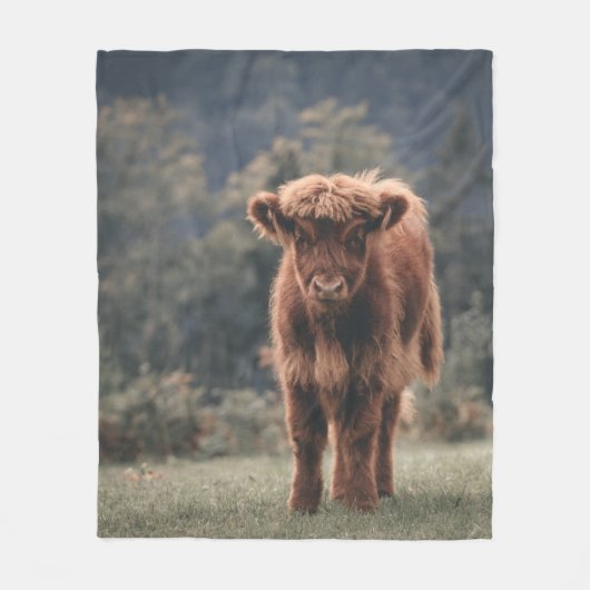 Herbstgrasfeld für Rinder Fleecedecke (Vorderseite)