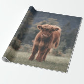 Herbstgrasfeld für Rinder Geschenkpapier (Ungerollt)