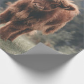 Herbstgrasfeld für Rinder Geschenkpapier (Ecke)