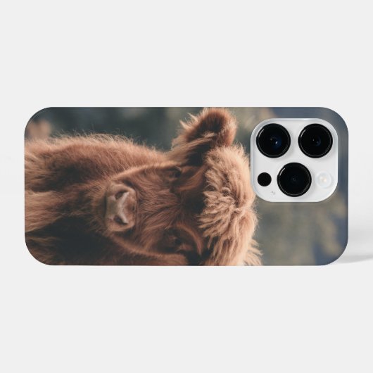 Herbstgrasfeld für Rinder iPhone Hülle (Rückseite (Horizontal))