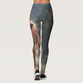 Herbstgrasfeld für Rinder Leggings (Rückseite)