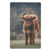 Herbstgrasfeld für Rinder Mini Klemmbrett (Rückseite)