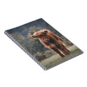 Herbstgrasfeld für Rinder Notizblock (Rechte Seite)