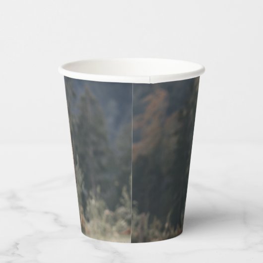 Herbstgrasfeld für Rinder Pappbecher (Rechts)