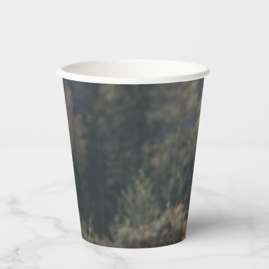 Herbstgrasfeld für Rinder Pappbecher (Vorderseite)