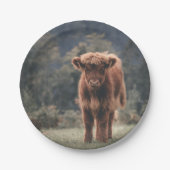 Herbstgrasfeld für Rinder Pappteller (Vorderseite)