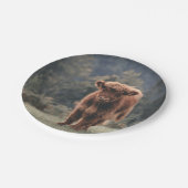 Herbstgrasfeld für Rinder Pappteller (Schrägansicht)