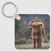 Herbstgrasfeld für Rinder Schlüsselanhänger (Vorderseite)