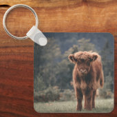 Herbstgrasfeld für Rinder Schlüsselanhänger (Vorderseite)