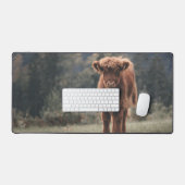 Herbstgrasfeld für Rinder Schreibtischunterlage (Tastatur & Maus)