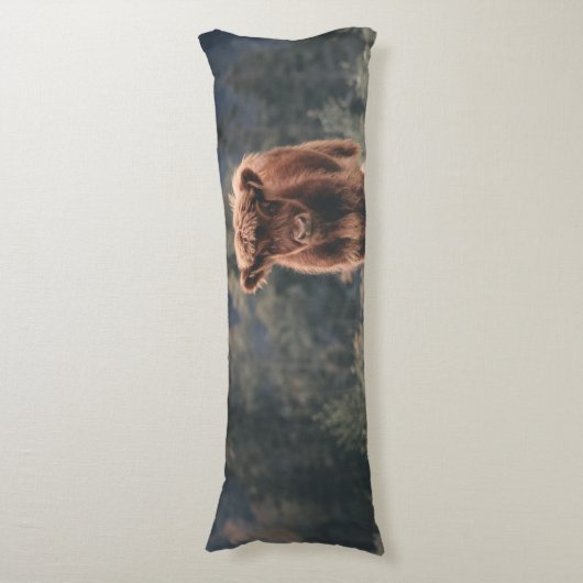 Herbstgrasfeld für Rinder Seitenschläferkissen (Vorderseite Vertikal)