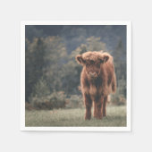 Herbstgrasfeld für Rinder Serviette (Vorderseite)