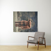 Herbstgrasfeld für Rinder Wandteppich (Beispiel (Horizontal))