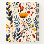 Herbstgrasse und Wildblume Notizblock (Rückseite)