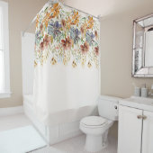 Herbstgrenze der Wildblume Duschvorhang (Beispiel)