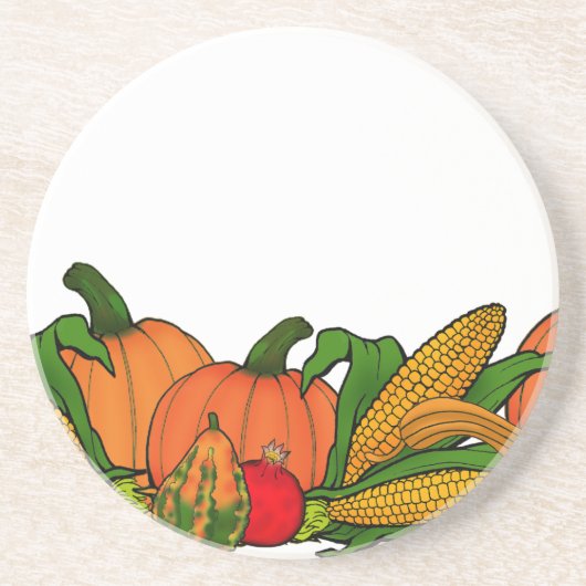 Herbstgrenze Getränkeuntersetzer (Vorne)