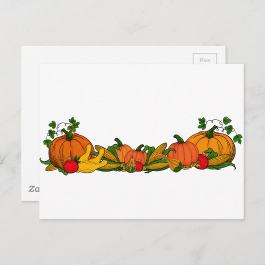 Herbstgrenze Postkarte (Vorne/Hinten)