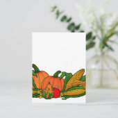 Herbstgrenze Postkarte (Stehend Vorderseite)