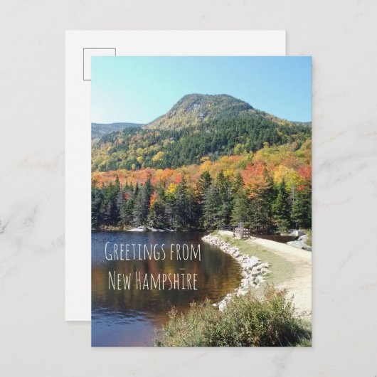 Herbstgrössen aus New Hampshire Postkarte (Vorne/Hinten)