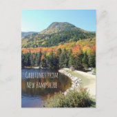 Herbstgrössen aus New Hampshire Postkarte (Vorderseite)