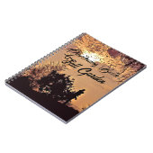 Herbstgrösser GWatercolor Sonnenuntergang Landscha Notizblock (Linke Seite)