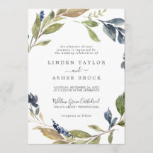 Herbstgrün feierliche Hochzeit