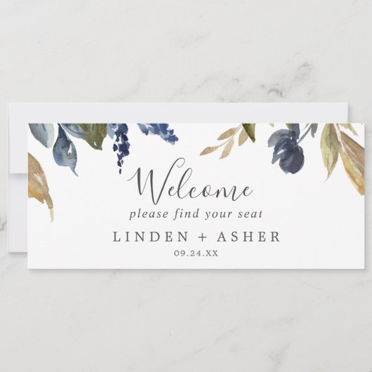 Herbstgrün mit Sitzdiagramm-Header (Rückseite)