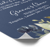 Herbstgrün | Unterschrift für Schiffe Poster (Ecke)