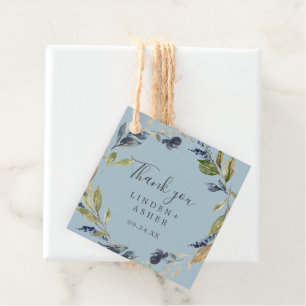 Herbstgrün   Vielen Dank Geschenkanhänger