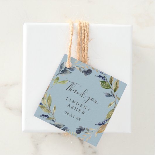 Herbstgrün | Vielen Dank Geschenkanhänger (Beispiel)