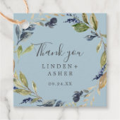 Herbstgrün | Vielen Dank Geschenkanhänger (Vorderseite)