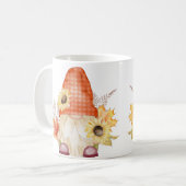 Herbstgrundel mit Sonnenblumen Kaffeetasse (Vorderseite Links)