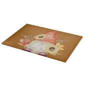 Herbstgrundel mit Sonnenblumen Schneidebrett (Ecke)