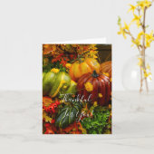 Herbstgruppierung dankbar für Ihre Karten (Gelbe Blume)