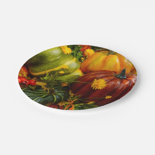 Herbstgruppierung Pappteller (Schrägansicht)