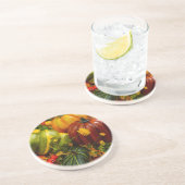 Herbstgruppierung Sandstein Untersetzer (Seite)