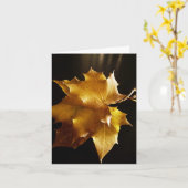 Herbstgrüße Karte (Gelbe Blume)