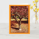 Herbstgrüße Karte (Gelbe Blume)