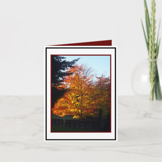 Herbstgrüße Karte (Vorderseite)