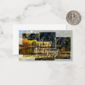 Herbstgrusskarte Mitteilungskarte (Vorderseite/Rückseite Beispiel)