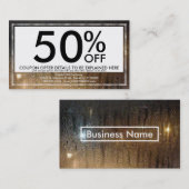 Herbstgutschein Rabattkarte (Vorne/Hinten)