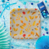 Herbstgutschriften und Blätter Pappteller (Party)