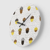 Herbstgutschriften: Vintage Tiere Große Wanduhr (Winkel)