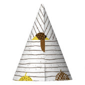 Herbstgutschriften: Vintage Tiere Partyhütchen (Rückseite)