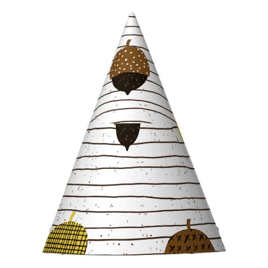 Herbstgutschriften: Vintage Tiere Partyhütchen (Vorderseite)