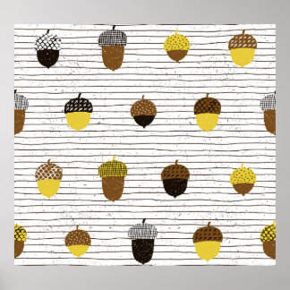 Herbstgutschriften: Vintage Tiere Poster