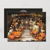 HerbstHalloween-Ankündigung über neue Adressversch (Vorne/Hinten)